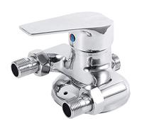 G1/2 "filettatura maschio nichelatura miscelatore acqua calda e fredda bagno doccia miscelatore valvola