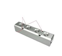 G1/2" in G1/4" out 4 vie 6 porte 30x30mm collettore pneumatico in alluminio blocco divisore