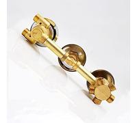 G1/2 Miscelatore Termostatico Rubinetto In Ottone Monopezzo Valvola Deviatrice Colonna Doccia Bagno per Bagno, 2/3/4/5 Vie, Cartuccia Ottone, 3 Maniglie, Antiscottatura (Filettatura Vite 5 Uscita)