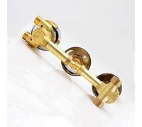 G1/2 Miscelatore Termostatico Rubinetto In Ottone Monopezzo Valvola Deviatrice Colonna Doccia Bagno per Bagno, 2/3/4/5 Vie, Cartuccia Ottone, 3 Maniglie, Antiscottatura (Filettatura Vite 2 Uscita)