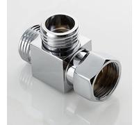 G1/2 "Ottone 3 Vie Valvola Deviatore Tadapter Connettore per Bagno Doccia Sistema con Guarnizione Per Anello per Controllo Del Flusso Dell'Acqua Affidabile