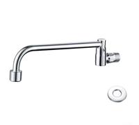G1/2 Ottone - Rubinetto oscillante automatico per cucina ristorante hotel con 80C Max acqua Elettrolitico Beccuccio in rame che si apre quando perpendicolare o ruotato meno di 45 (25 cm)