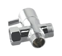 G1/2 pollici valvola deviatrice in ottone a 3 vie convertitore adattatore T cromato for soffione doccia distribuzione dell'acqua a tre