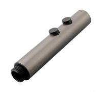 G1/2 ugello doppio in acciaio inox con flusso d'acqua regolabile per WC, bidet e autolavaggio, struttura robusta (grigio)