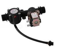 G1/2 YF-201S Sensore Flusso Acqua Flussometro DC12V con Elettrovalvola Solenoide