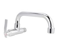 G1/2in Pratica struttura in ottone a parete Singolo rubinetto per acqua fredda Lavello Rubinetto Maniglia progettata ergonomicamente per l'uso domestico in cucina(25cm)