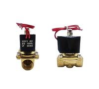 G1/4 3/8 1/2 3/4 1" Elettrovalvola elettrica in ottone for acqua, olio e aria normalmente chiusa IP65 DN15, DN20 DN25 DN08 12V, 24V, 220V(DN15,G_24V_COPPER BODY)