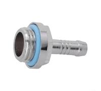 G1 4 fili di raffreddamento ad acqua Barb raccordo connettore Two-Touch, con design cromato, per sistema di raffreddamento ad acqua PC, diametro interno 8 mm (6 mm)
