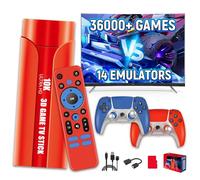 G1 Console di gioco retrò Console Retro Game Stick,36.000+ Giochi 14 Emulatori,Uscita 4K HD,Sistema di gioco 3D + Android 13,Console Portatile con controller wireless,Videogiochi Plug & Play per TV