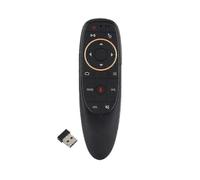 G10s 2.4g Remote Control Air Mouse Smart Tvs Remote Control-with Ir Learning And Voice Switch- Black