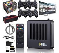 G11 Pro - Retrowave G11 Pro, 4k HD G11 Pro 100000 giochi, console G11 Pro - L'originale, Retro Wave G11 Pro 256 gb, Portable Plug & Play Video Games con 4 controller wireless (128 g con 4 maniglie)