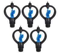 G12 - Set di 5 testine per irrigazione con filettatura maschio, perfette per uso domestico e giardino