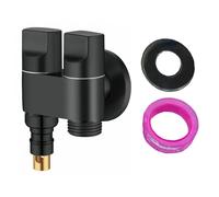 G12 Valvola Doppio Rubinetto 1 in 2 Out per Lavatrice WC Controllo Acqua
