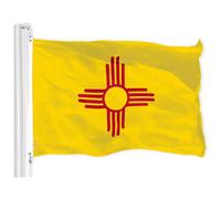 G128 New Mexico NM State Flag 3x5 Ft LiteWeave Pro Series Printed 150D Polyester IndoorOutdoor Vibrant Colors Brass Gro
