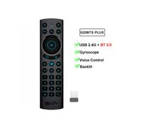 (G20BTS PLUS) G20bts Plus Air Mouse Telecomando vocale Giroscopio intelligente wireless Apprendimento IR Retroilluminato