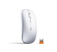 (G23Pro Rosso) Mouse wireless ricaricabile INPHIC M1P [Power Display Enhanced Edition] Suono luminoso