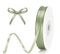 G2PLUS 100m Nastro Verde salvia: nastro regalo da 3mm per confezioni regalo, bouquet da sposa, capelli e palloncini, scrapbooking, artigianato, matrimoni, fai da te