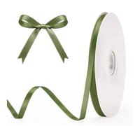 G2PLUS 100m Nastro Verde salvia: nastro regalo da 6mm per confezioni regalo, bouquet da sposa, capelli e palloncini, scrapbooking, artigianato, matrimoni, fai da te