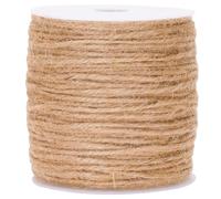 G2PLUS 100M Naturale Iuta Spago,Cordino di Iuta,Spago da Giardinaggio,3MM Spago per Panettieri,per Giardinaggio,Confezioni Regalo,l'artigianato