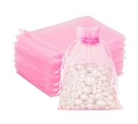 G2PLUS 100PCS Rosa Sacchetti Organza,10x12cm Sacchetti Organza Gioielli