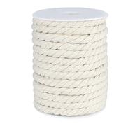 G2PLUS 18m Corda in Cotone Naturale,8mm Cordoncino Cotone Beige | Spago Macrame per Piante Sospese,Borse all'Uncinetto e Progetti,DIY,Artigianato,Decorazioni Casa,Giardinaggio