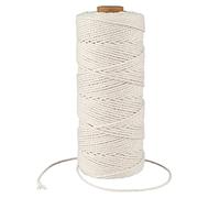 G2PLUS 200 m di colore beige, spago da panettiera, 1,5 mm, in cotone, per lavori fai da te, giardinaggio