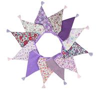 G2PLUS 3.3M Bandierine Multicolori Festone Striscione Decorazione Bandiere Ghirlanda Bandierine Triangolari per la Decorazione di Feste di Compleanno All'aperto e di Matrimonio