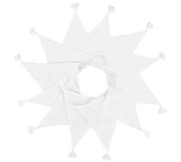 G2PLUS 3.3M Bianco Bandierine Festone Striscione Decorazione Bandiere Ghirlanda Bandierine Triangolari per la Decorazione di Feste di Compleanno All'aperto e di Matrimonio