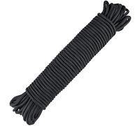 G2PLUS 30m Corda in nylon,Corda Polipropilene 6mm,Nero Guinzaglio,Corda in Nylon Multiuso Corda per Attività All'aperto,Carico di Rottura:260 kg