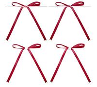 G2PLUS 30PCS Fiocchetti Nastro Raso,13x18CM Fiocchetti Nastro Decorazione Bordeaux Fiocchetti Piccoli per Nozze,Regalo,Decorazione Natalizia