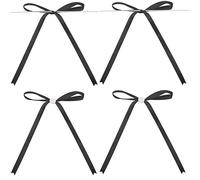 G2PLUS 30PCS Fiocchetti Nastro Raso,13x18CM Fiocchetti Nastro Decorazione Nero Fiocchetti Piccoli per Nozze,Regalo,Decorazione Natalizia