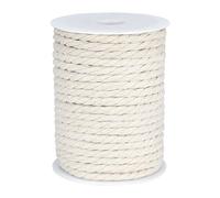 G2PLUS Corda in Cotone Naturale 6mm x 25m - Per Macramè, Piante Sospese, Borse all'Uncinetto e Progetti Fai-Da-Te (Artigianato, Decorazioni Casa, Giardinaggio)