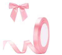 G2PLUS Nastro di Raso Rosa Nastro Regalo 10mm x 22M Nastro Satinato Nastri per Rifiniture Cucito per Confezionare Regali,Mazzi di fiori,Abbellire e Tanti Altri