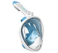 G2RISE Maschera da Snorkeling Pieno Facciale, Maschera Subacquea Set con Supporto per Lo Snorkeling Rimovibile, Antiappannamento e Design Pieghevole per Adulti Bambini