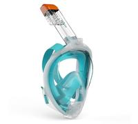 G2RISE Maschera per snorkeling per adulti, maschera integrale per immersioni (verde, S/M)