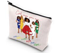 G2TUP Order of The Eastern Star Makeup Bag OES Sorority Gift God Says You Are Sorority OES Zipper Pouch Bag Order of The Eastern Star Paraphernalia, Dio dice OES, 3