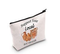 G2TUP Regalo per artisti di ceramiche Sostieni il tuo rivenditore di pentole locale Borsa per il trucco Borsa cosmetica per artista in ceramica Borsa per cosmetici in ceramica Studente di laurea