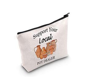 G2TUP Regalo per artisti di ceramiche Sostieni il tuo rivenditore di pentole locale Borsa per il trucco Borsa cosmetica per artista in ceramica Borsa per cosmetici in ceramica Studente di laurea
