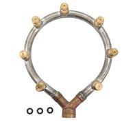 G3 / 8 Thread Annular Atomizing Nozzle | Adjustable Fine Mist to Water Column | Multi Head Nozzle for Garden/Car Wash/Industrial Use (7 Head)