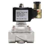 G3/8" To G2",Normally Closed Solenoid Valve,304 Stainless Steel Water Oil Valves,Moisture Proof,AC 110V 220V 380V 24V,DC 12V 24V(2"_DC 12V)