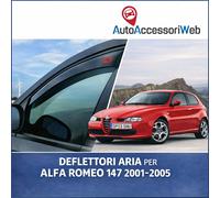 DEFLETTORI ARIA G3 ALFA ROMEO 147 2001> 5 PORTE ANTITURBO ANTIVENTO