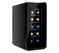 G3 Ferrari G90047 Frigorifero per Bottiglie Riservetta 10", 28 Litri, Display LED, Capacità 10 Bottiglie, Basso consumo energetico, Termostato da 8° C a 18°C, Completa di Luce interna e 4 Ripiani