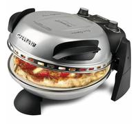 G3 Ferrari G10006 Pizza Express Delizia, Forno Pizza, 1200 W, Termostato regolabile 400°C, Pizza fragrante in 5 minuti, Doppia resistenza riscaldante, Ricettario e Palette inclusi, Argento