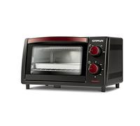 G3 Ferrari G10169 Il Moro 10 Fornetto elettrico, 10 Litri, 800 W, Timer 60 min, Fondo apribile per facile pulizia, 100-230°C, Griglia INOX, Rosso/Nero