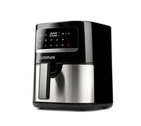 G3 Ferrari G10175 Friggitrice ad Aria Friggisano 4,5, 1500 W, 10 Programmi, 4.5 Litri, Timer, Display Digitale, Temperatura regolabile, BPA/PFOA Safe, Ricettario incluso, Nero/Acciaio