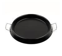 G3 Ferrari G10184 Padella antiaderente per forno pizza G10177 Delizia Anniversary, Maniglie in metallo con rivestimento anti scottatura, Accessorio opzionale, Utilizzabile come Paellera, Nero