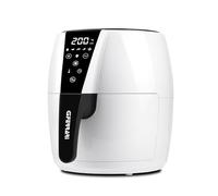 G3 Ferrari G10195 Friggitrice ad Aria, 1500 W, 4,8 Litri, BPA/PFOA Safe, Tenmperatura Regolabile, Display Digitale, 6 Programmi, Contenitore antiaderente, Ricettario incluso, Bianco/Nero