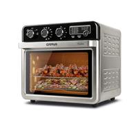 G3 Ferrari G10221 Forno Air Fryer Multifunzione 32 L, 2000 W, 5 Programmi di Cottura, 6 Resistenze, Temperatura Regolabile fino a 230 °C, Display con Timer, Accessori Inox Senza BPA/PFOA, Nero-Argento