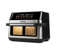 G3 Ferrari G10223 Friggitrice ad Aria, "Friggisano 6+6", 2200 W, 12 Lt, 10 Programmi, Display a Colori, Funzione Essiccatore, Luce Interna, Contenitore e Vassoio Antiaderenti, Ricettario Incluso