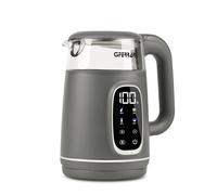 G3 Ferrari G10224 Bollitore "Tisaniere Glass", 1,7 Litri, 4 Programmi, Contenitore in Vetro, Corpo Antiscottatura, Resistenza Nascosta, Grigio